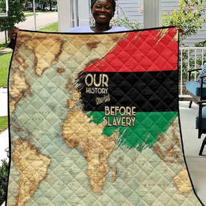 Pan-African Flag Day Quilt African Map - Vintage Style - African Pride