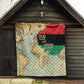 Pan-African Flag Day Quilt African Map - Vintage Style - African Pride