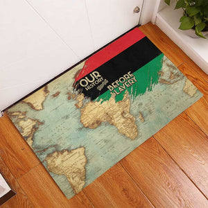 Pan-African Flag Day Rubber Doormat African Map - Vintage Style - African Pride