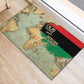 Pan-African Flag Day Rubber Doormat African Map - Vintage Style - African Pride