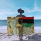 Pan-African Flag Day Sarong African Map - Vintage Style - African Pride