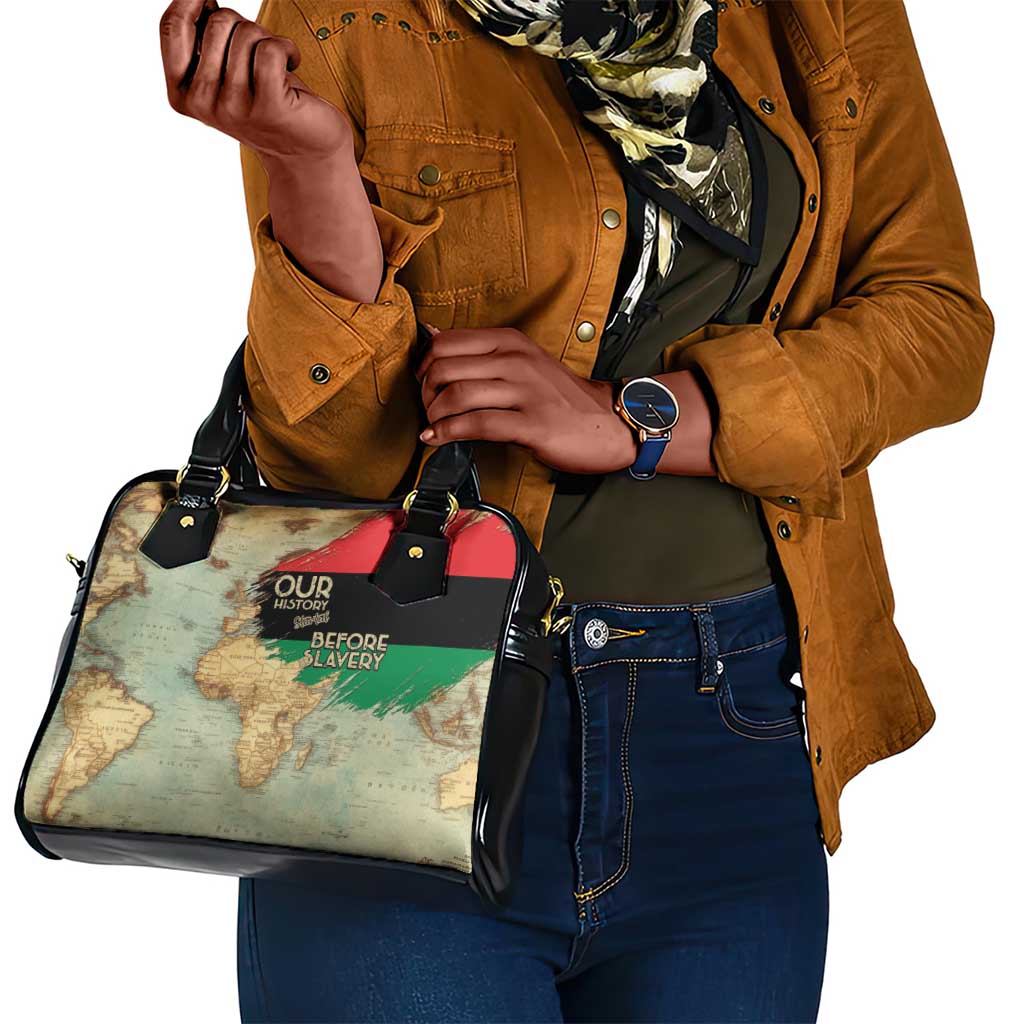 Pan-African Flag Day Shoulder Handbag African Map - Vintage Style - African Pride