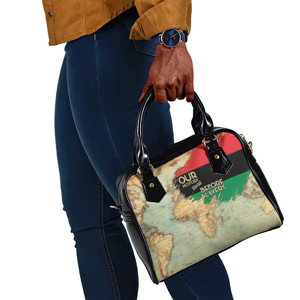 Pan-African Flag Day Shoulder Handbag African Map - Vintage Style - African Pride