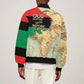 Pan-African Flag Day Sleeve Zip Bomber Jacket African Map - Vintage Style - African Pride
