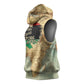 Pan-African Flag Day Sleeveless Hoodie African Map - Vintage Style - African Pride