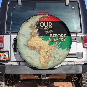 Pan-African Flag Day Spare Tire Cover African Map - Vintage Style - African Pride