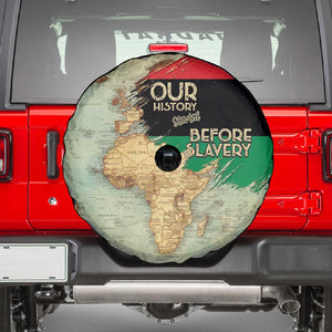 Pan-African Flag Day Spare Tire Cover African Map - Vintage Style - African Pride