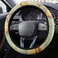 Pan-African Flag Day Steering Wheel Cover African Map - Vintage Style - African Pride