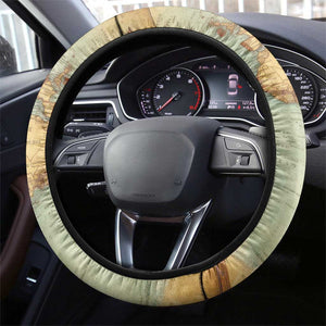 Pan-African Flag Day Steering Wheel Cover African Map - Vintage Style - African Pride