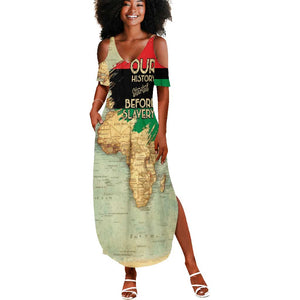 Pan-African Flag Day Summer Maxi Dress African Map - Vintage Style - African Pride