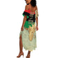 Pan-African Flag Day Summer Maxi Dress African Map - Vintage Style - African Pride