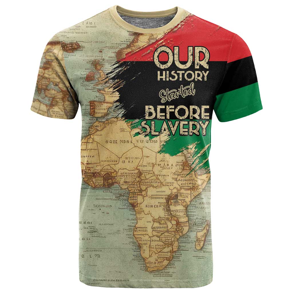 Pan-African Flag Day T shirt African Map - Vintage Style - African Pride