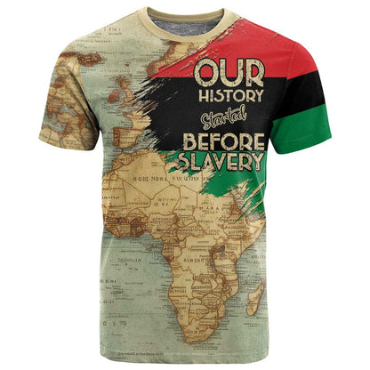 Pan-African Flag Day T shirt African Map - Vintage Style - African Pride