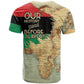 Pan-African Flag Day T shirt African Map - Vintage Style - African Pride