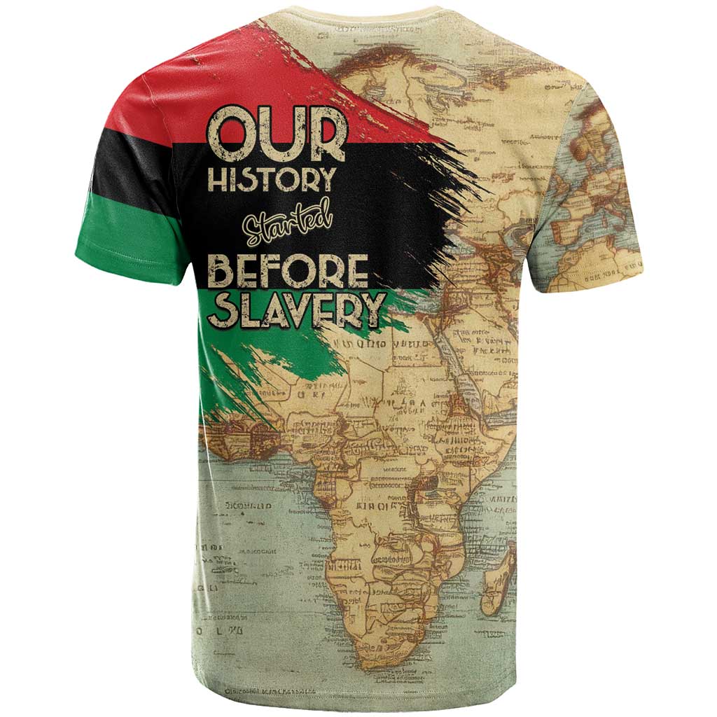 Pan-African Flag Day T shirt African Map - Vintage Style - African Pride
