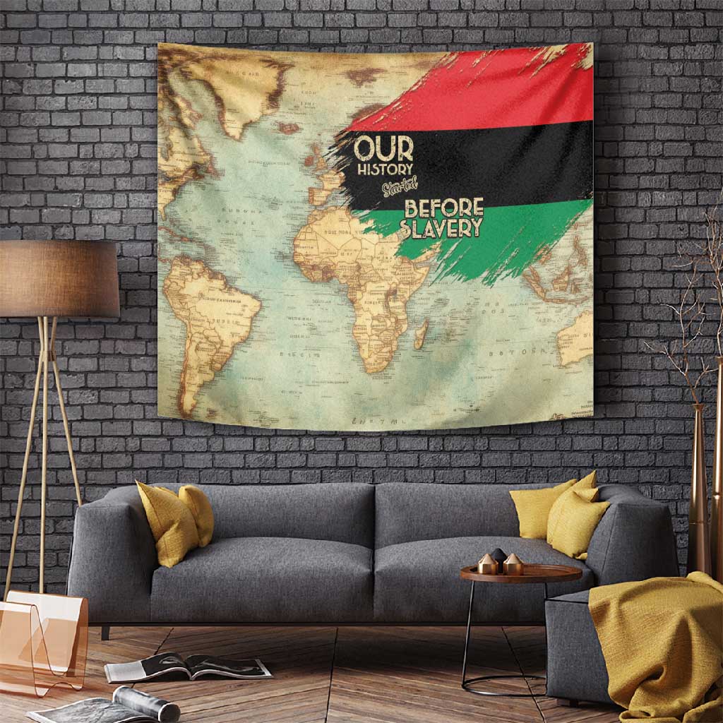 Pan-African Flag Day Tapestry African Map - Vintage Style - African Pride