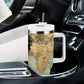 Pan-African Flag Day Tumbler With Handle African Map - Vintage Style - African Pride