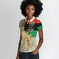 Pan-African Flag Day Women Polo Shirt African Map - Vintage Style - African Pride