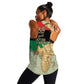 Pan-African Flag Day Women Racerback Tank African Map - Vintage Style - African Pride