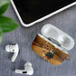 Morocco Christmas in Sahara AirPods Case Black Santa Riding Camel