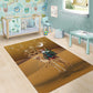 Afro Christmas in Sahara Morocco Area Rug Black Santa Riding Camel - African Pride