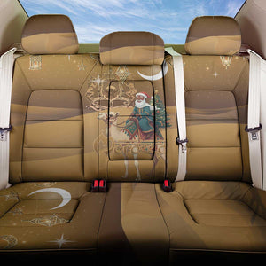 Afro Christmas in Sahara Morocco Back Car Seat Cover Black Santa Riding Camel - African Pride