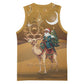 Afro Christmas in Sahara Morocco Basketball Jersey Black Santa Riding Camel - African Pride