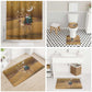 Morocco Christmas in Sahara Bathroom Set Black Santa Riding Camel