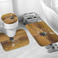 Morocco Christmas in Sahara Bathroom Set Black Santa Riding Camel