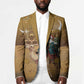 Morocco Christmas in Sahara Blazer Black Santa Riding Camel