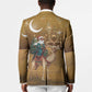 Morocco Christmas in Sahara Blazer Black Santa Riding Camel