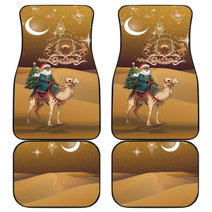 Afro Christmas in Sahara Morocco Car Mats Black Santa Riding Camel - African Pride