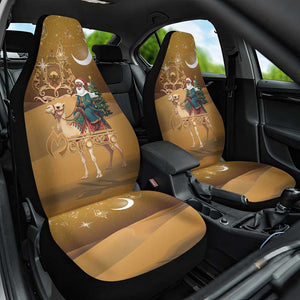 Afro Christmas in Sahara Morocco Car Seat Cover Black Santa Riding Camel - African Pride