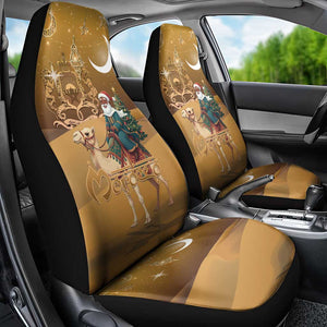Afro Christmas in Sahara Morocco Car Seat Cover Black Santa Riding Camel - African Pride