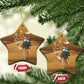 Afro Christmas in Sahara Morocco Ceramic Ornament Black Santa Riding Camel - African Pride
