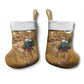 Afro Christmas in Sahara Morocco Christmas Stocking Black Santa Riding Camel - African Pride