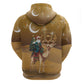 Afro Christmas in Sahara Morocco Hoodie Black Santa Riding Camel - African Pride