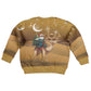 Afro Christmas in Sahara Morocco Kid Ugly Christmas Sweater Black Santa Riding Camel - African Pride
