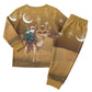 Afro Christmas in Sahara Morocco Christmas Pajama Set Black Santa Riding Camel - African Pride