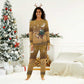 Afro Christmas in Sahara Morocco Christmas Pajama Set Black Santa Riding Camel - African Pride