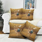 Morocco Christmas in Sahara Pillow Cover Black Santa Riding Camel