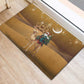 Afro Christmas in Sahara Morocco Rubber Doormat Black Santa Riding Camel - African Pride