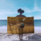 Afro Christmas in Sahara Morocco Sarong Black Santa Riding Camel - African Pride