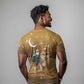Afro Christmas in Sahara Morocco T shirt Black Santa Riding Camel - African Pride