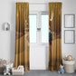 Afro Christmas in Sahara Morocco Window Curtain Black Santa Riding Camel - African Pride