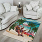 Afro Christmas in Liberia Area Rug Santa Chill on Tropical Beach - African Pride
