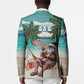 Liberia Christmas Blazer Santa Chill on Tropical Beach