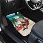 Afro Christmas in Liberia Car Mats Santa Chill on Tropical Beach - African Pride