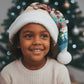 Afro Christmas in Liberia Christmas Santa Hat Santa Chill on Tropical Beach - African Pride
