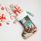Afro Christmas in Liberia Christmas Stocking Santa Chill on Tropical Beach - African Pride